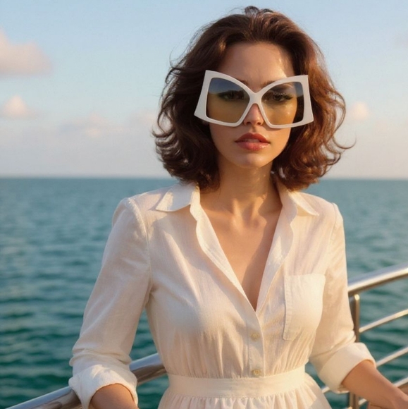 Accessories - Hexxie Ultra White Sunglasses